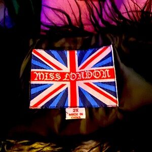 “Miss London” Women’s Faux Fur Vest brand new Black to Gray